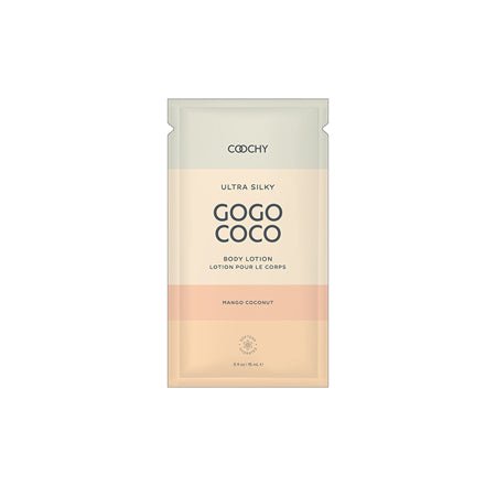 Coochy Ultra Silky Body Lotion Mango Coconut .35 fl. oz./10 ml Foil 24-Piece Bulk Bag - Pure Bliss World
