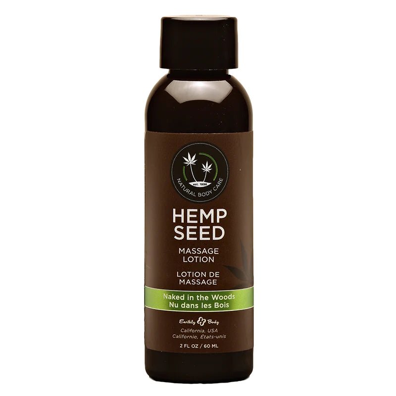 Hemp Seed Massage Naked In The Woods Lotion 2 oz - Pure Bliss World