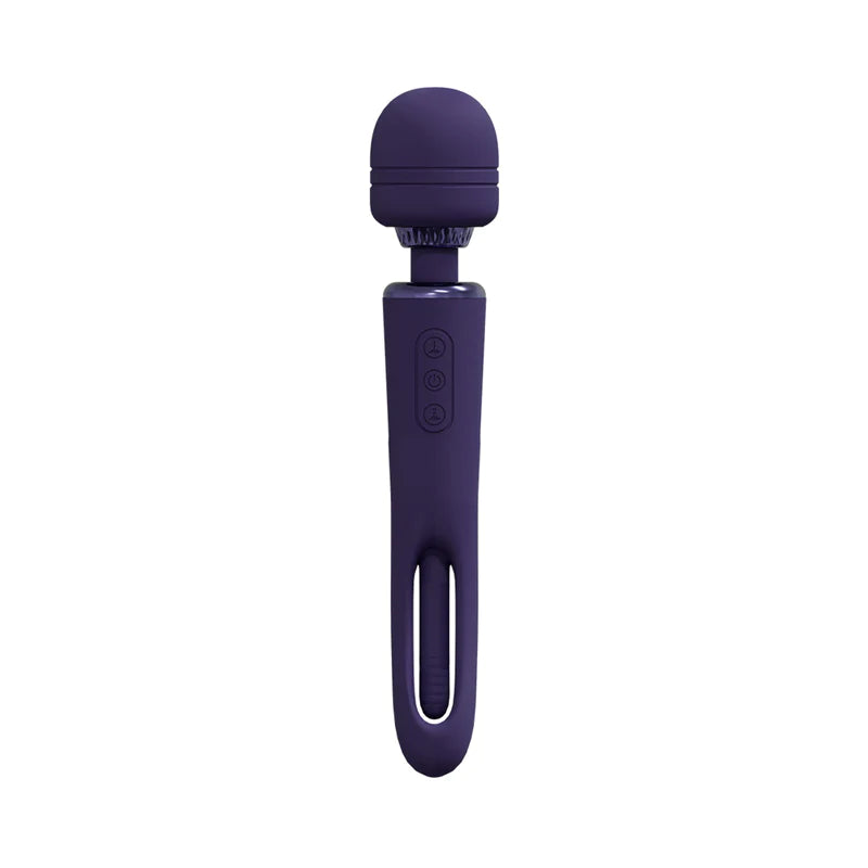 Double Sided Wand with G-Spot Flapping Stimulator